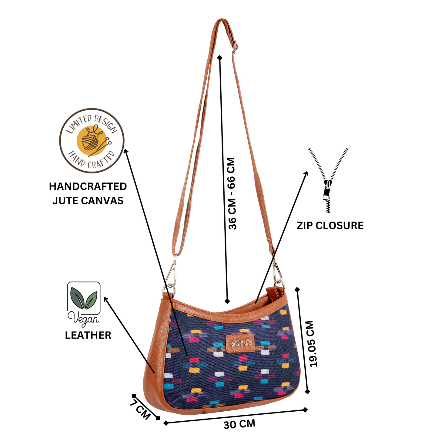 Ikat Glitch Regular Sling