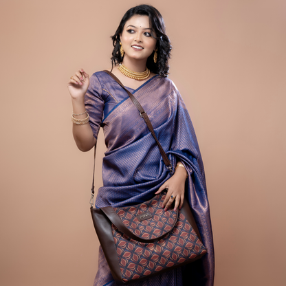 Ajrakh Jaal Classic Tote Bag Model
