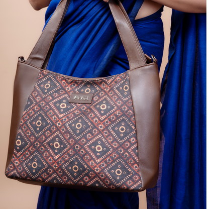 Ajrakh_Squares_Classic_Tote_Bag_Model_Without_Sling_1