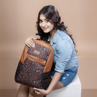Ajrakh Squares Regular Backpack Model