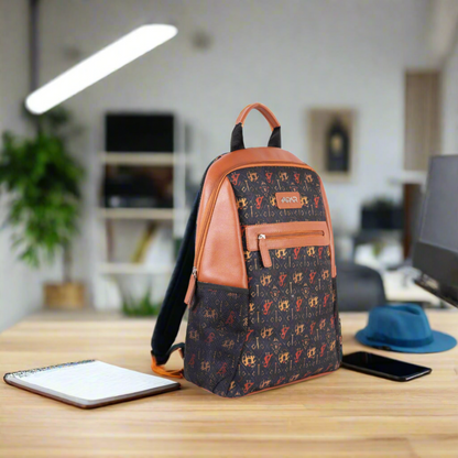 Patola Black Regular Backpack